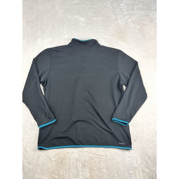 Adidas NHL San Jose Sharks 1/4 Zip Athletic Top Mens Black Long Sleeve Size XL - Picture 2 of 11